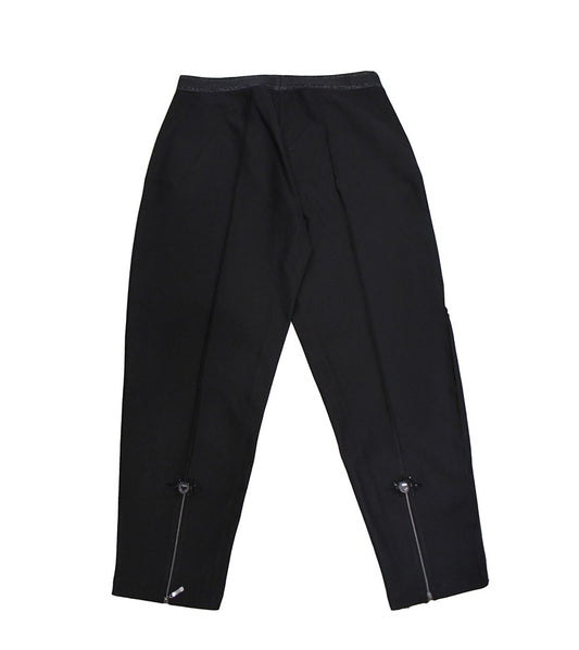 Черен памучен клин панталон голяма номерация Ралица