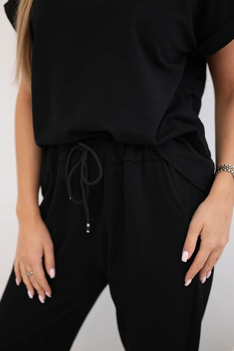 Памучен комплект от блуза с панталон ART0084