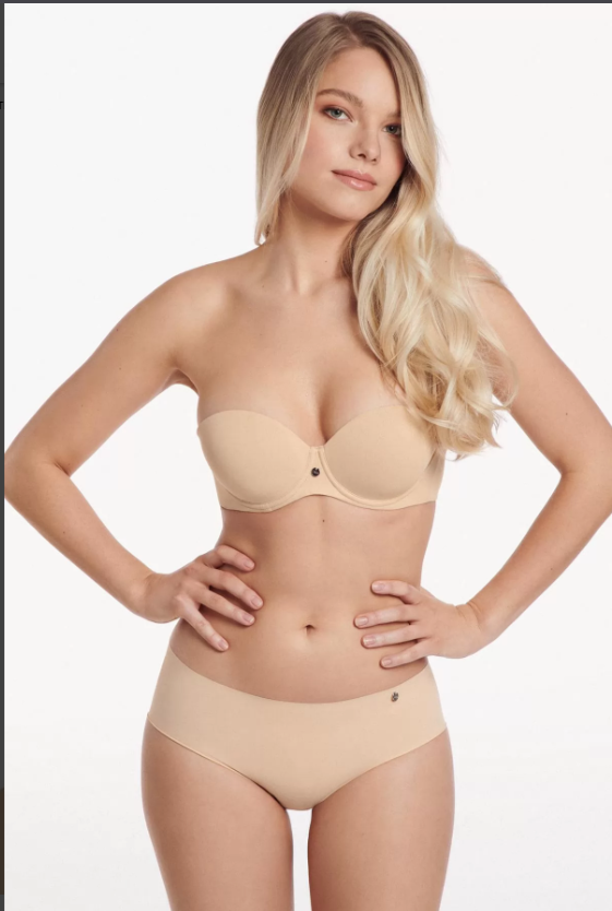 Сутиен бриджитка с подвижни презрамки и кухи оформени чашки с банели Lisca Bella 020298