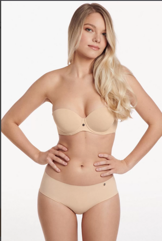 Сутиен бриджитка с подвижни презрамки и кухи оформени чашки с банели Lisca Bella 020298