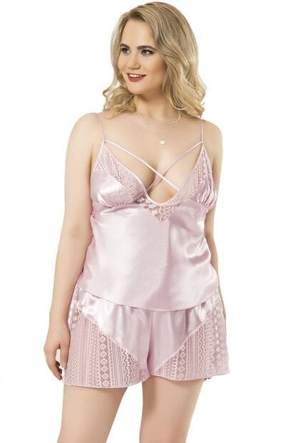 Сатенен комплект Babydoll Р-1019