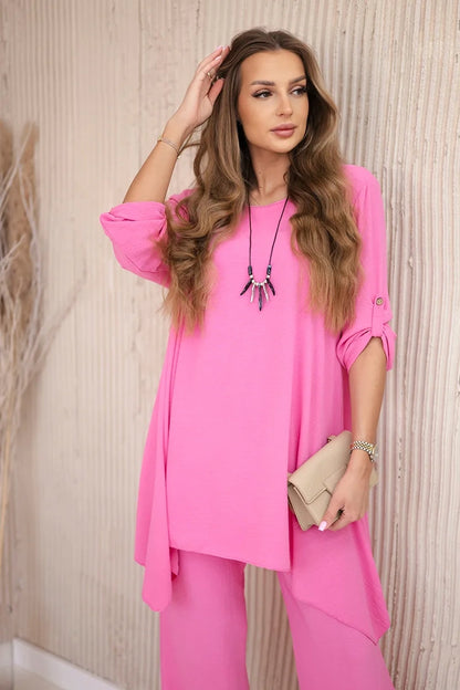 Комплект от блуза с панталон и висулка 1025A