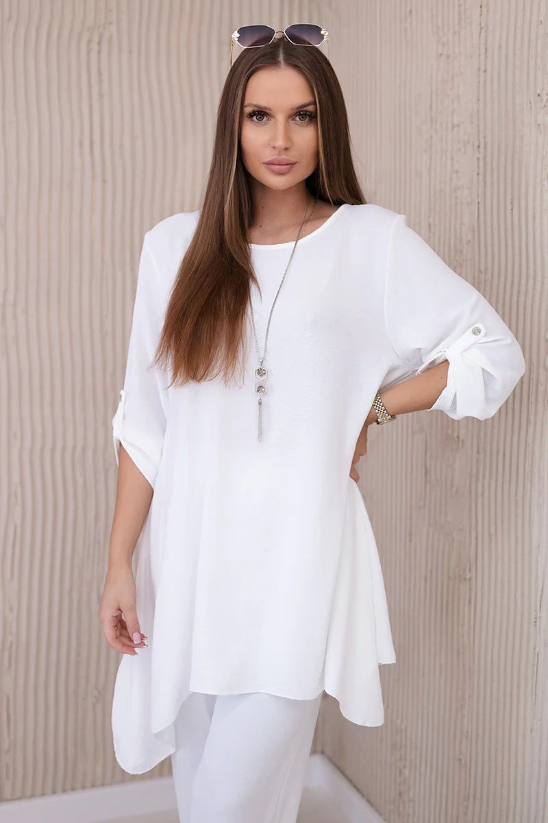 Комплект от блуза с панталон и висулка 1025A