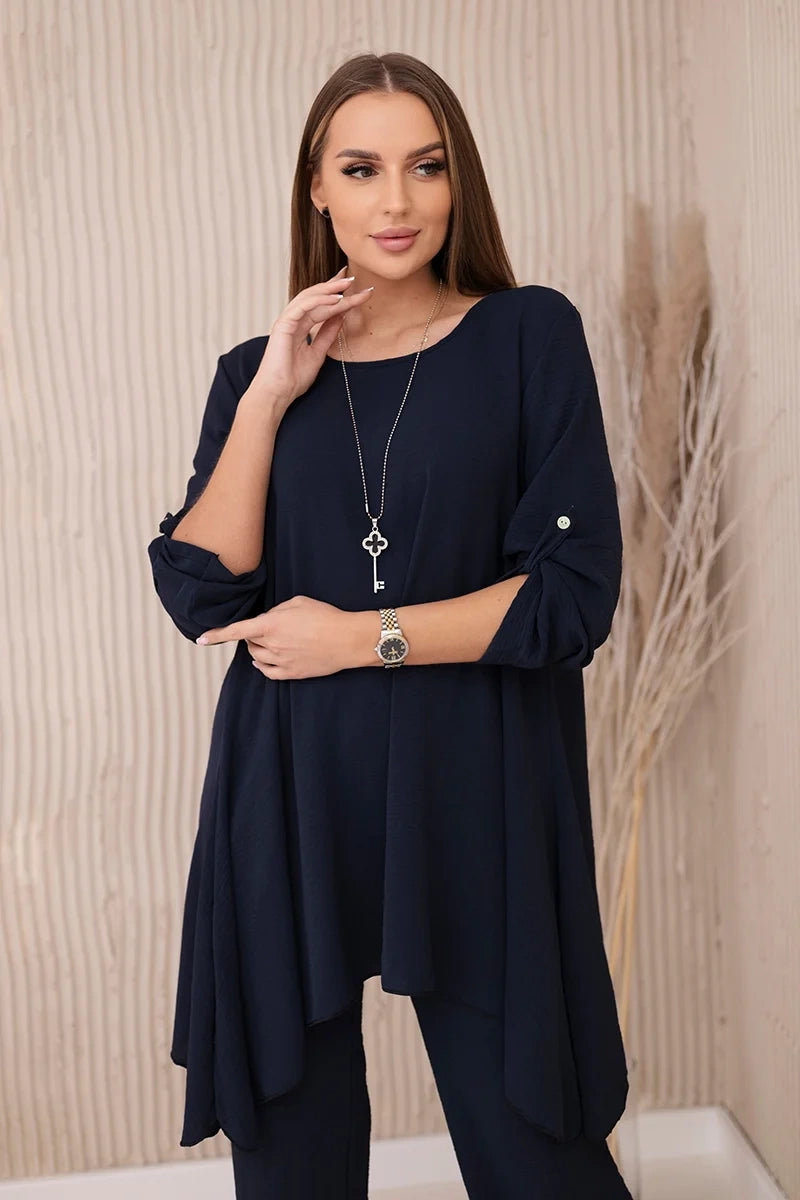 Комплект от блуза с панталон и висулка 1025A