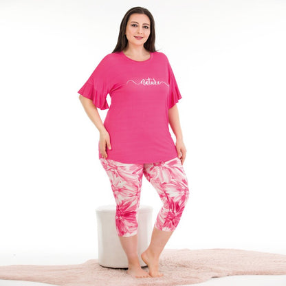 Дамска пижама с къс ръкав LY-10684