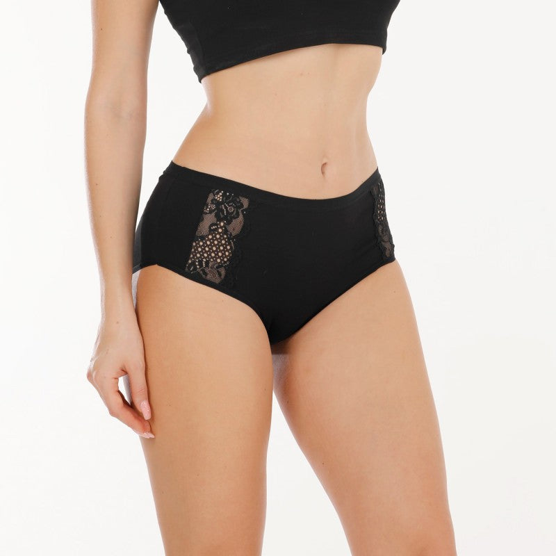 Макси памучни бикини с висока талия B-11615