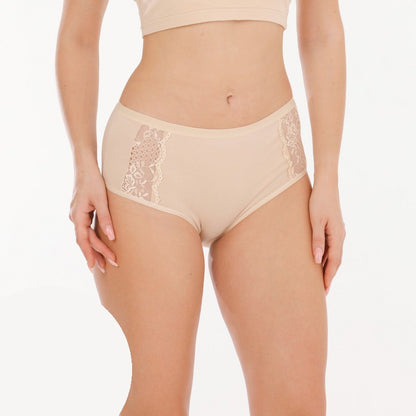 Макси памучни бикини с висока талия B-11615