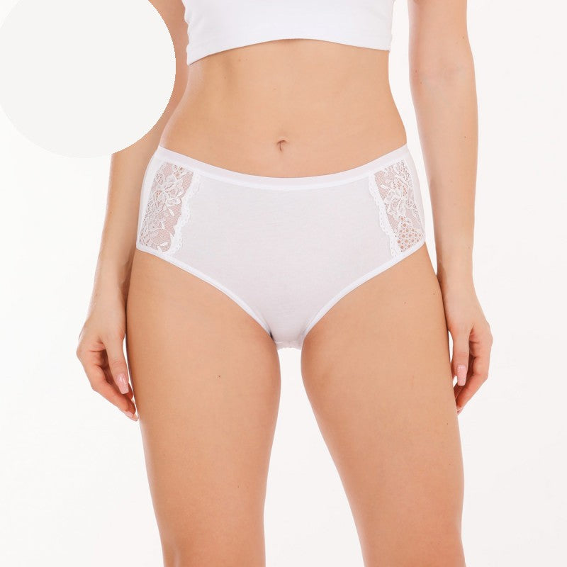 Макси памучни бикини с висока талия B-11615