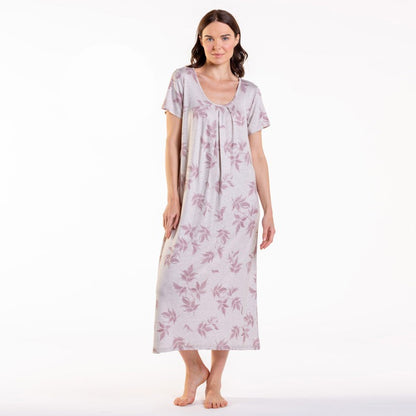 Дълга макси нощница от вискоза CE-12418
