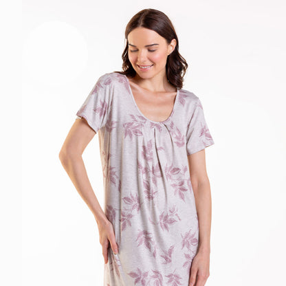 Дълга макси нощница от вискоза CE-12418