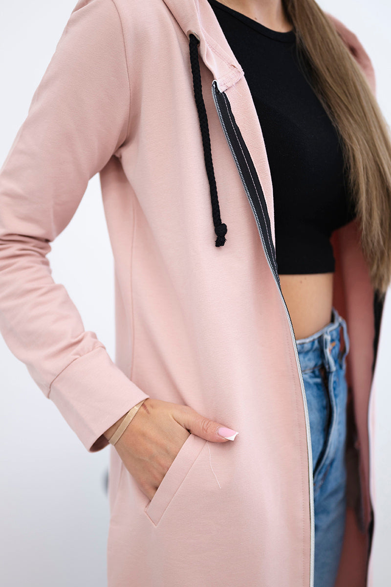 Суитшърт с качулка и цип