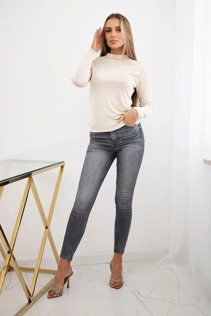 Блуза с декоративни кристали ART15368