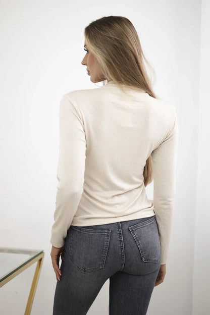 Блуза с декоративни кристали ART15368