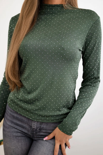 Блуза с декоративни кристали ART15368