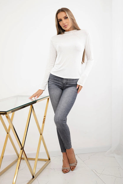 Блуза с декоративни кристали ART15368