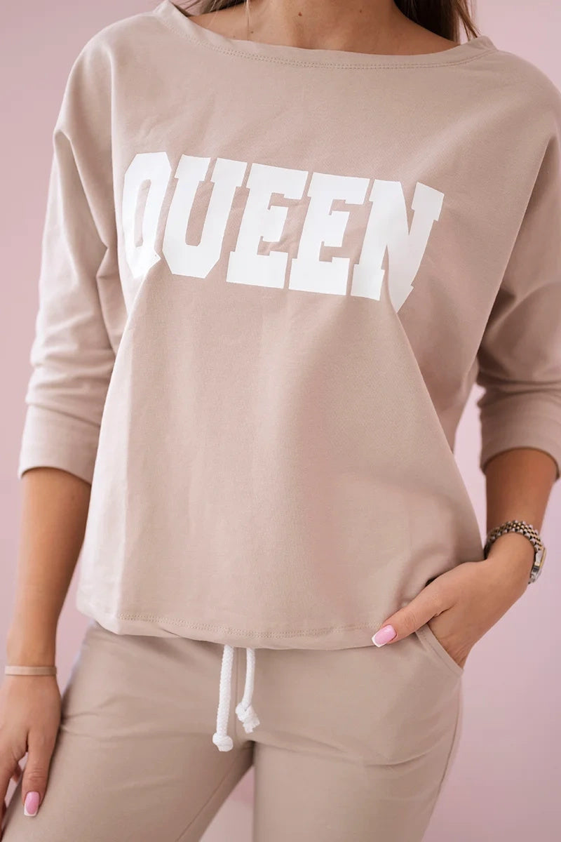 Комплект с принт Queen
