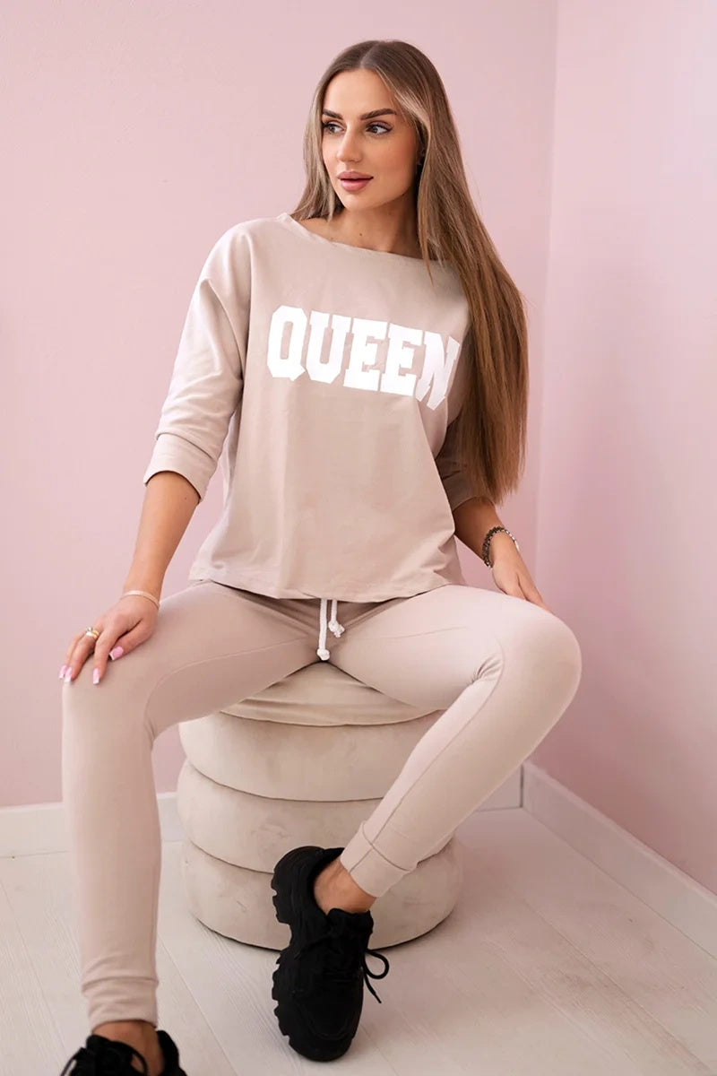 Комплект с принт Queen