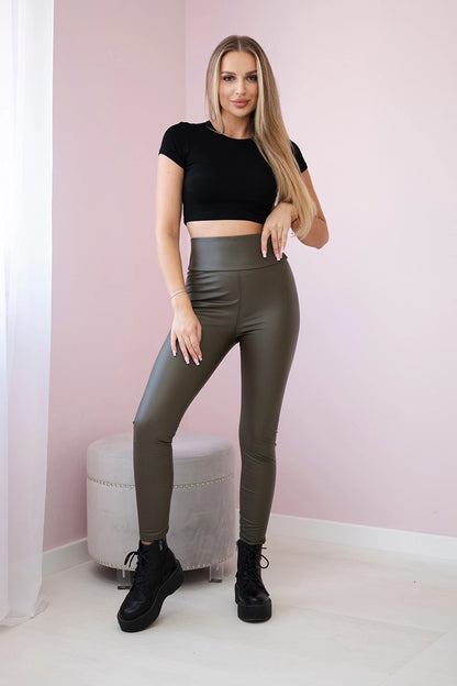 Подплатен панталон от еко кожа TR1835