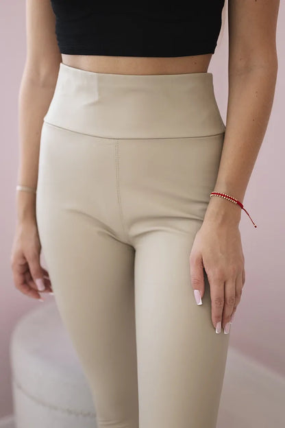 Подплатен панталон от еко кожа TR1835