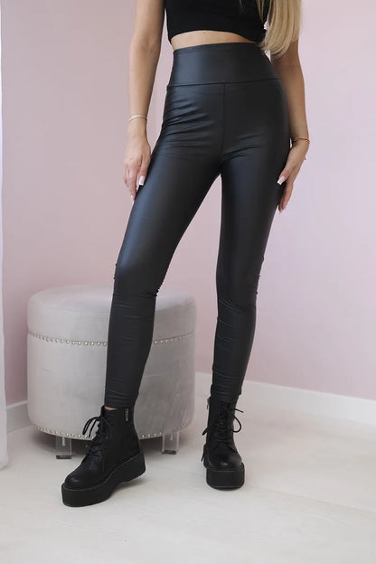 Подплатен панталон от еко кожа TR1835