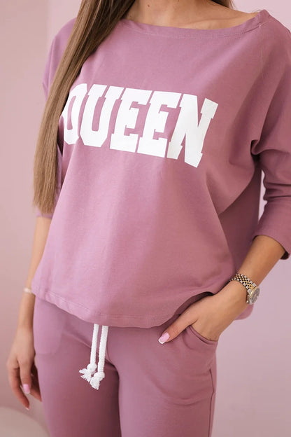 Комплект с принт Queen