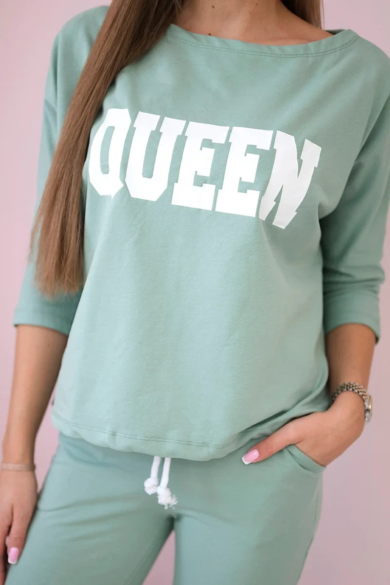 Комплект с принт Queen