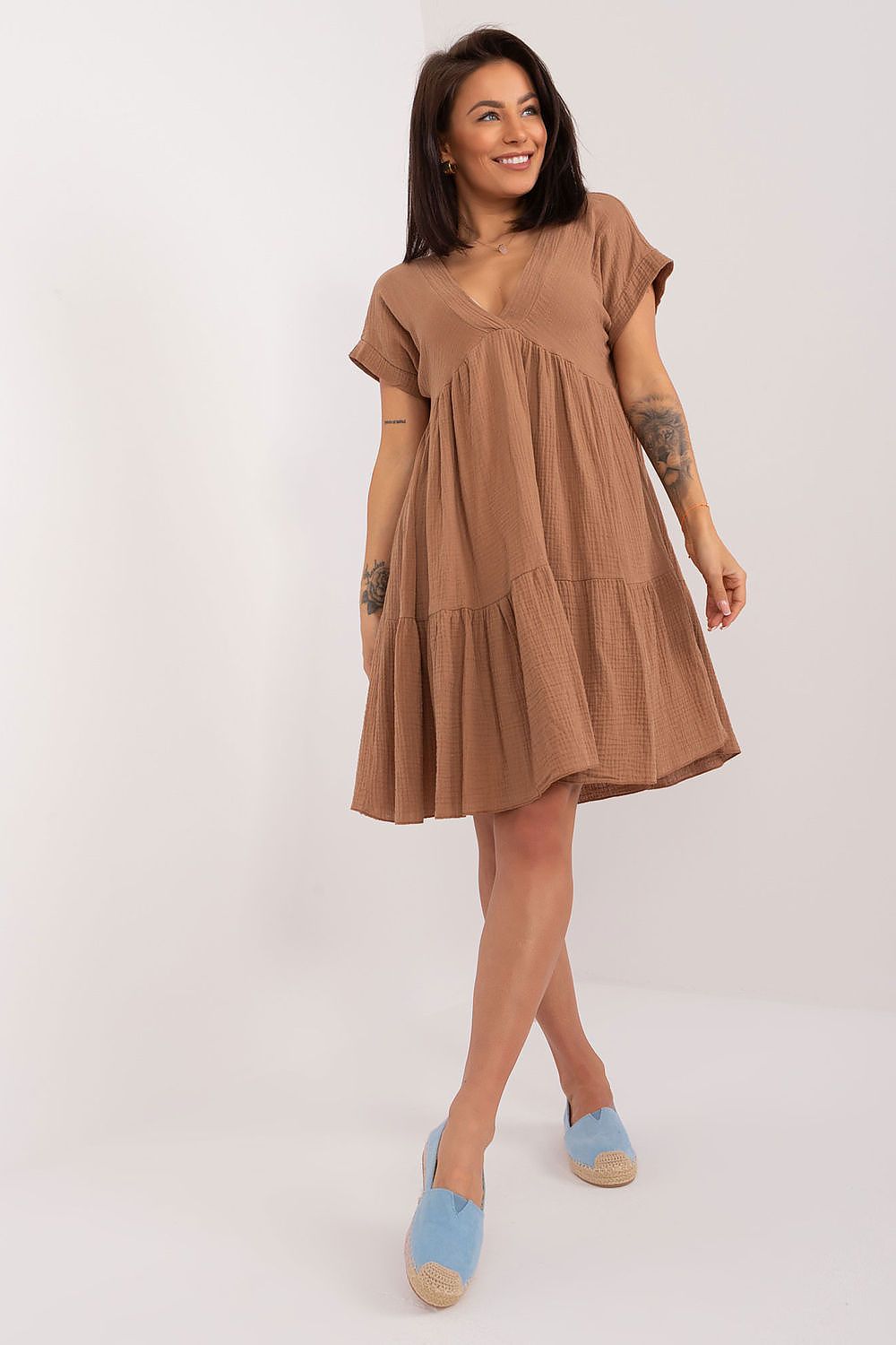 Ежедневна памучна рокля Italy Moda 194846