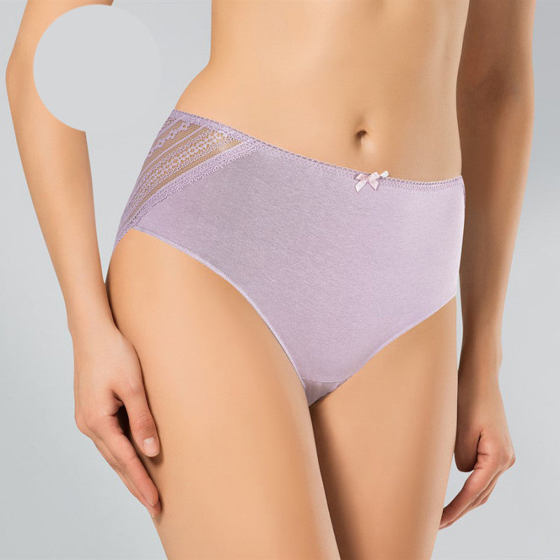 Памучни дантелени бикини с висока талия ND-2017