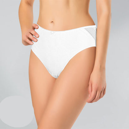 Памучни дантелени бикини с висока талия ND-2017