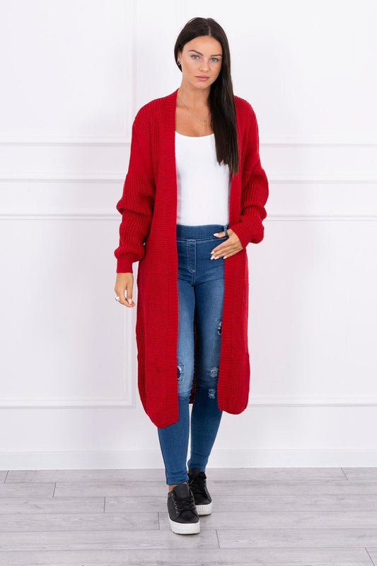 Дълга плетена жилетка 2019-2