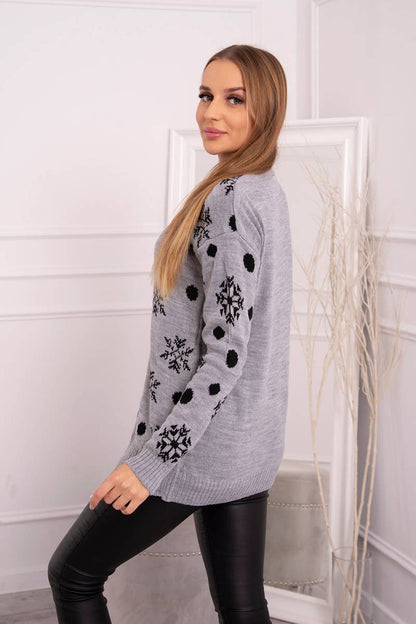 Коледен пуловер с мече 2021-19