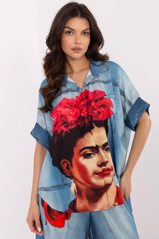 Риза с къс ръкав Italy Moda 210032