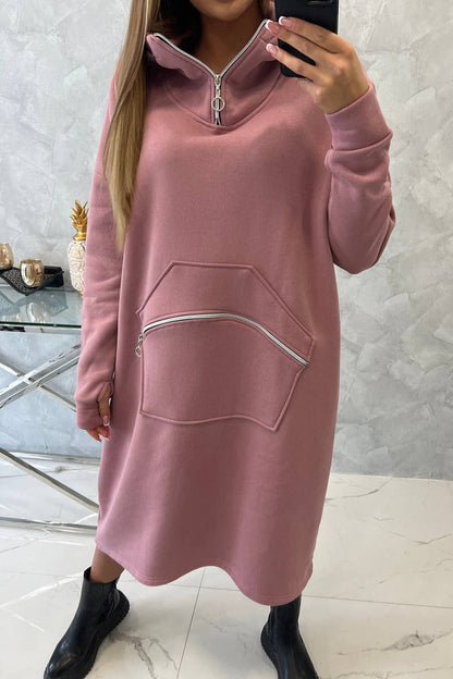 Изолирана рокля с качулка