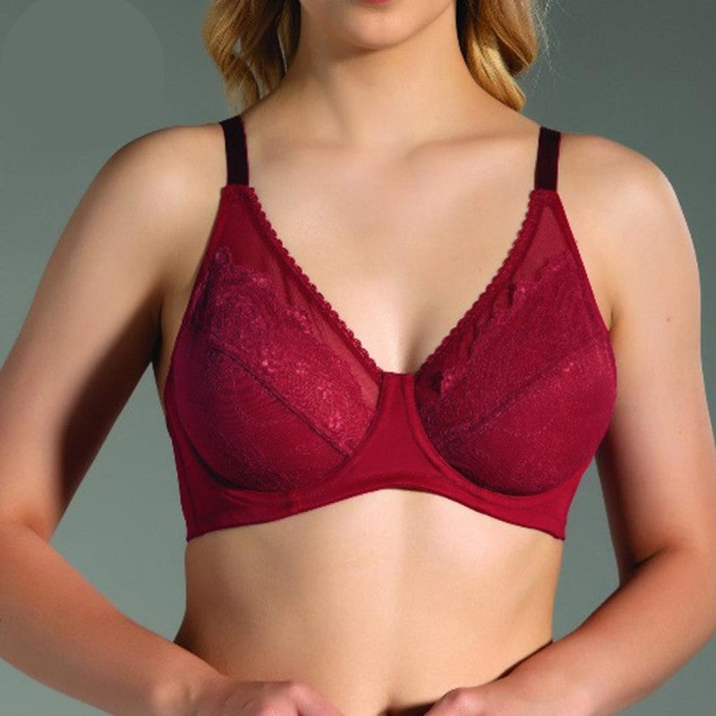 Дантелен минимизиращ сутиен с мека чашка GO-2301