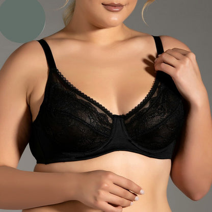Дантелен минимизиращ сутиен с мека чашка GO-2301