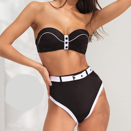 Черен бански от две части  NG-231203