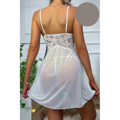 Секси дантелена нощница с тънки презрамки MS-2358