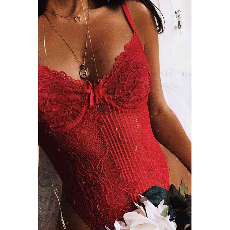 Дантелено Babydoll боди 2517