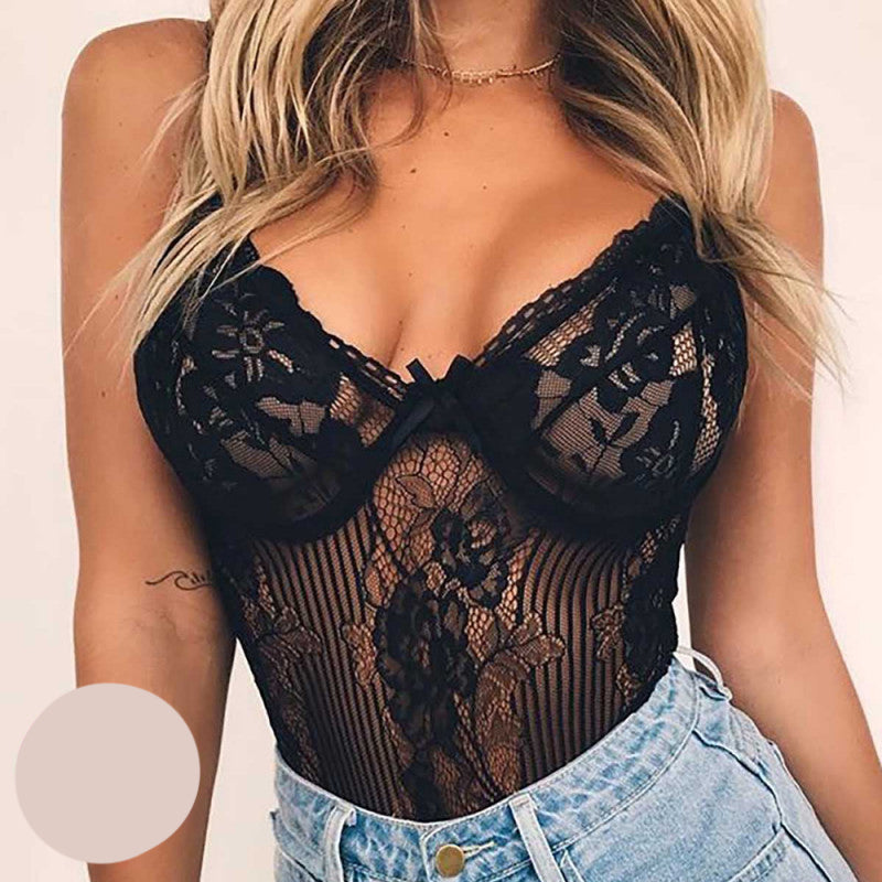 Дантелено Babydoll боди 2517