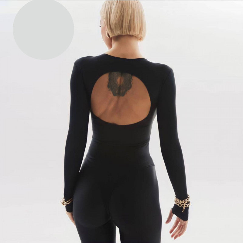 Черен комплект от клин с боди FT-2599