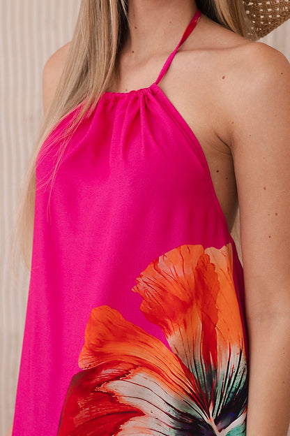 Рокля от вискоза, връзваща се около врата ART2760