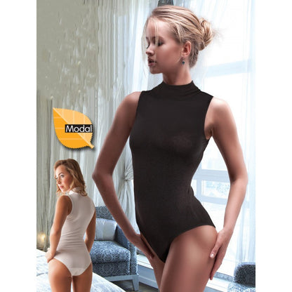 Дамско боди полуполо от модал и памук ME-016031