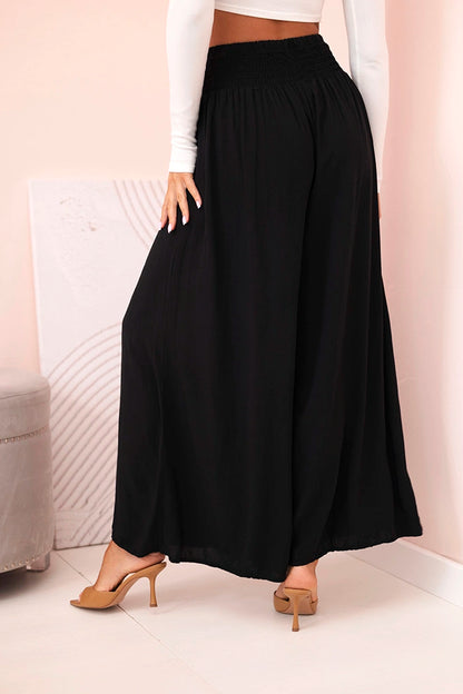 Дамски вискозен панталон с ластик на талията 3069