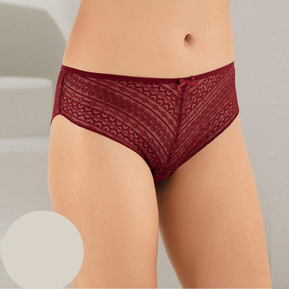 Еластични дантелени бикини с ниска талия SR-3086