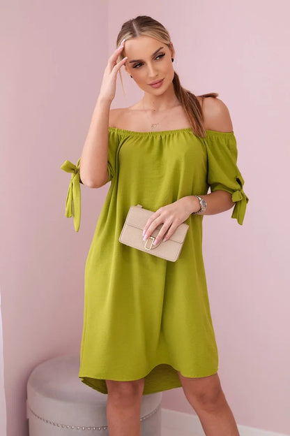 Рокля с къси ръкави 3320