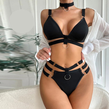 Секси черен комплект NL-3472