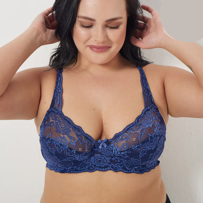 Сутиен с еластична дантела и минимизиращ ефект GO-5030