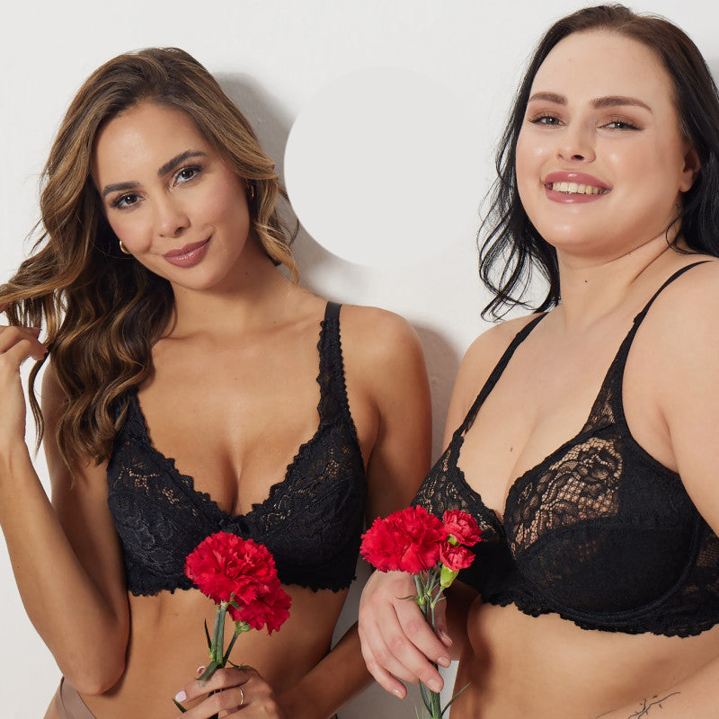 Сутиен с еластична дантела и минимизиращ ефект GO-5030