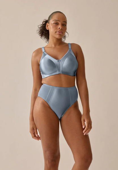 Сутиен с меки чаши без банели NATURANA 5063 - сиво