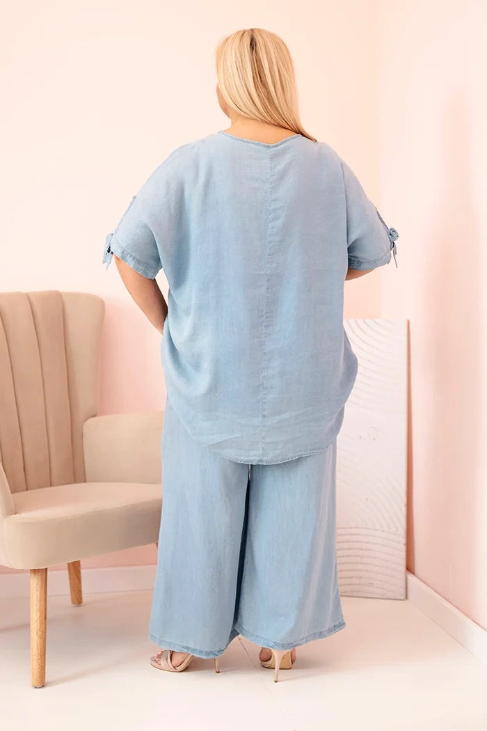 Комплект за жени Plus Size от Tencel 51014